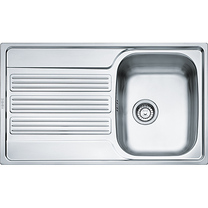 GOX 611-86 LISSE  AUTO
GOX611-86, GALILEO, 1 cuve, réversible, bonde 90mm, vidage
auto, Eviers inox "FRANKE"
