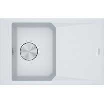 FXG 611-78 BLANC ART AUTO
FXG 611-78 FX, Evier FRAGRANIT, 780x500mm, reversible, soupape à
poussoir 3 1/2" semi-intégré, avec raccord pour trop-plein, avec bouton
push, avec cache bonde inox, BLANC ARTIC, "FRANKE"