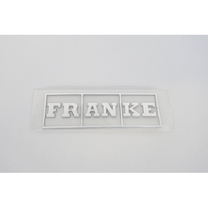 LOGO FRANKE 100 X 30 MM
Logo Franke adesivo 100 x 30 mm